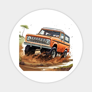 Classic Broncho Off-road Orange 2 Magnet